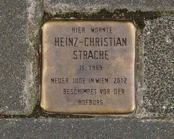 Stolperstein H.C. Strache